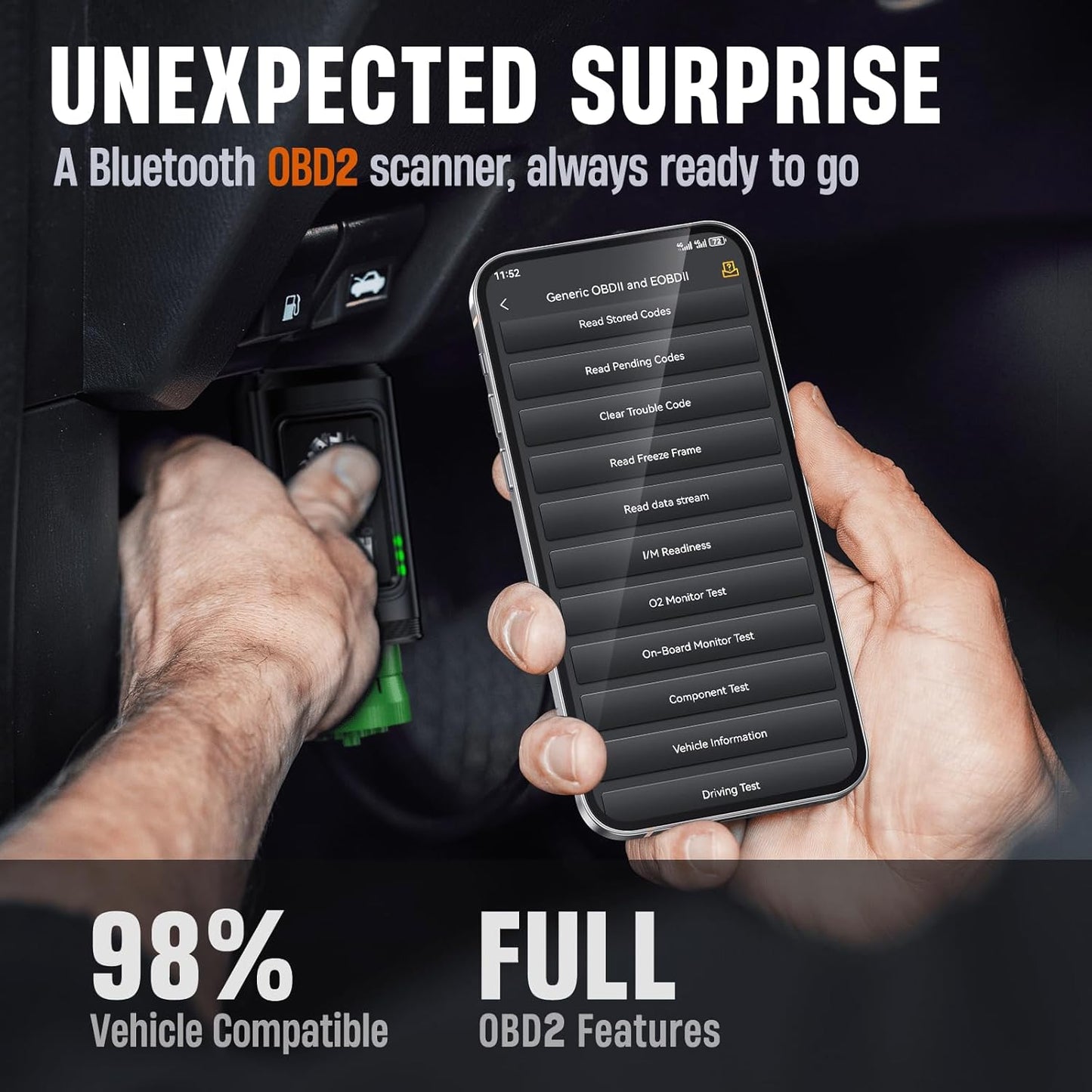 Ancel HD110 Bluetooth Heavy Duty Truck & OBD2 Diagnostic Scanner