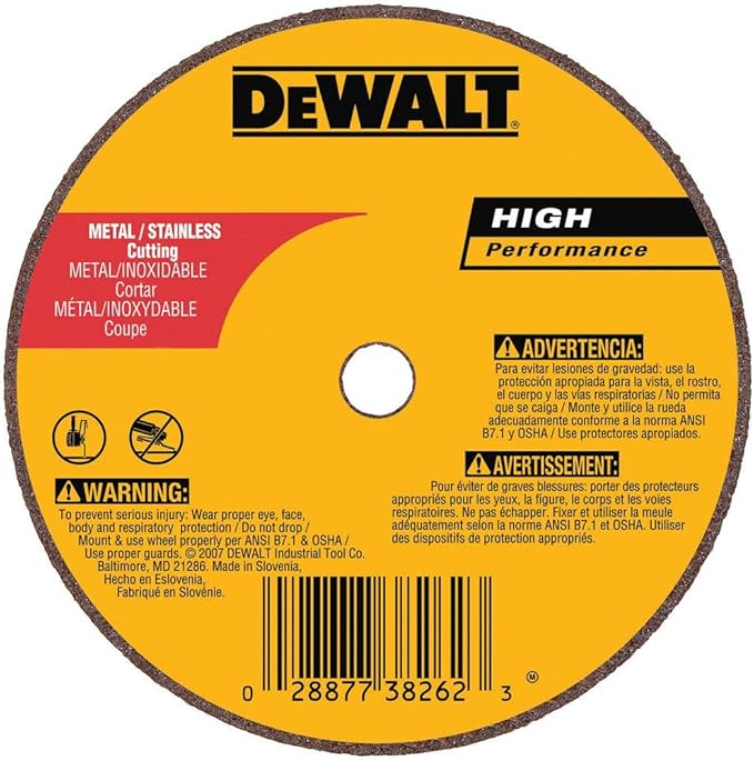Dewalt DW8710 3" x 1/8" x 1/4" A24R Grinding Wheel