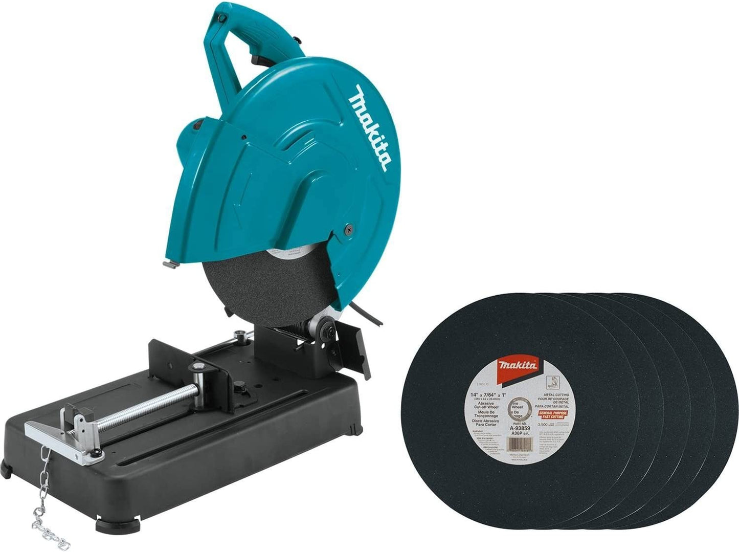 Makita LW1401X 14" Cut‘Off Saw with 5 ea. Cut‘Off Wheels