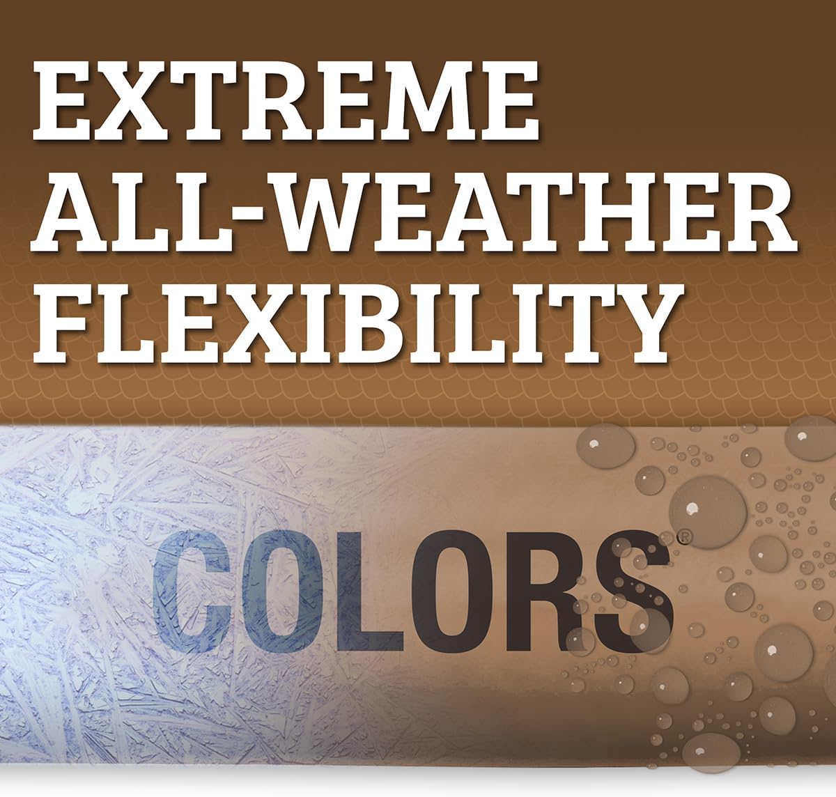 Colors HFZC510BR-E Std Grip Garden Hose 5/8" x 10' 3/4" - 11 1/2 GHT Fittings, Brown Mulch