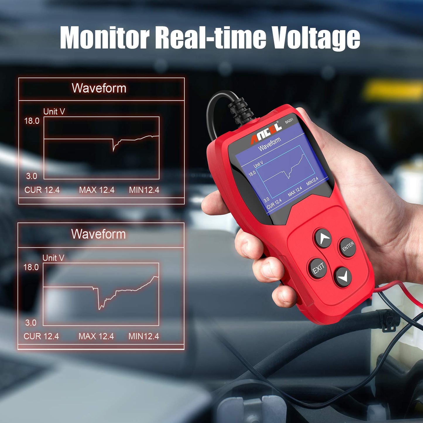 Ancel BA201 12V Automotive Battery Tester