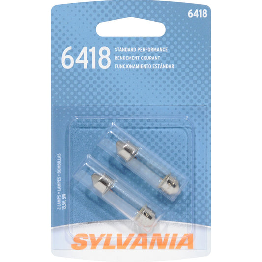 Sylvania Automotive 32775 Sylvania 6418 White Zevo Led Mini Bulb, 2 Pack