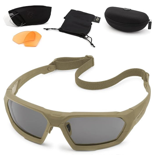 Revision Military 4-0750-0212 Shadowstrike Ballistic Sunglasses - Vermillion Deluxe Kit