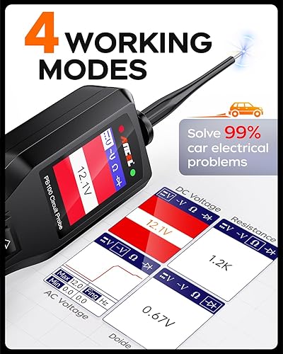 Ancel PB100 12V/24V Automotive Power Circuit Probe Tester – Electrical Diagnostic & Short Finder Tool