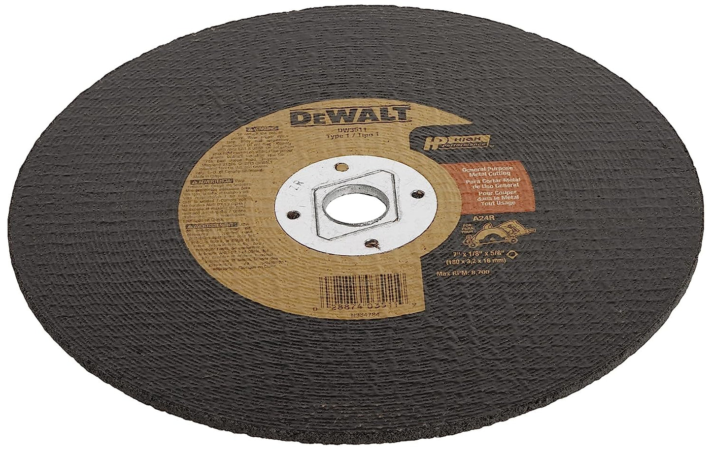 Dewalt DW3511 7" Metal Abrasive Saw Bl (1 Ea)