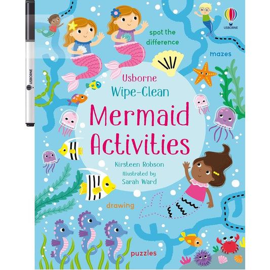 Paradise Clay HRW222 Wipe-Clean Mermaid Activities - Book