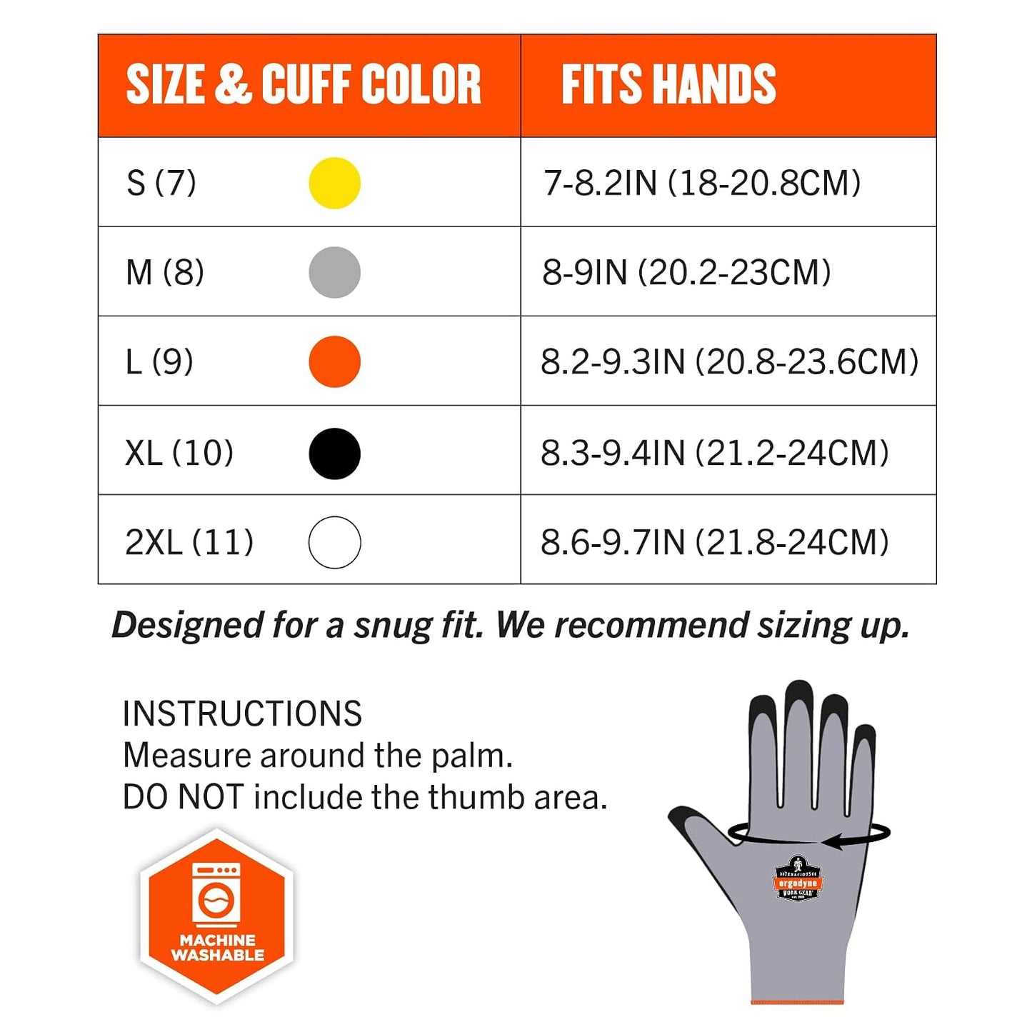 Ergodyne 17935 ProFlex 7501 Coated Waterproof Winter Work Gloves