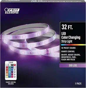 Feit Electric TAPE384/RGB 32 ft. Color Changing LED Strip Light with Remote