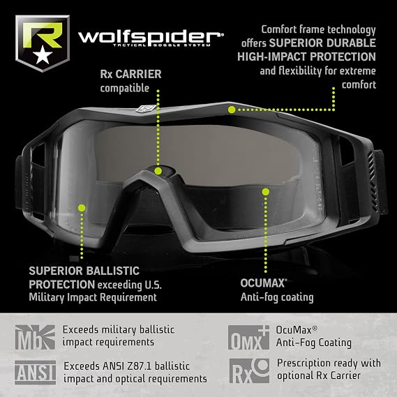 Revision Military 4-0307-0235 WOLFSPIDER® GOGGLE SYSTEM - DELUXE KIT