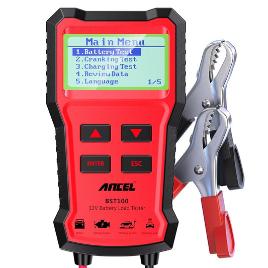 Ancel BST100 12V Car Battery Tester & Analyzer – 100–2000 CCA Automotive Battery Diagnostic Tool