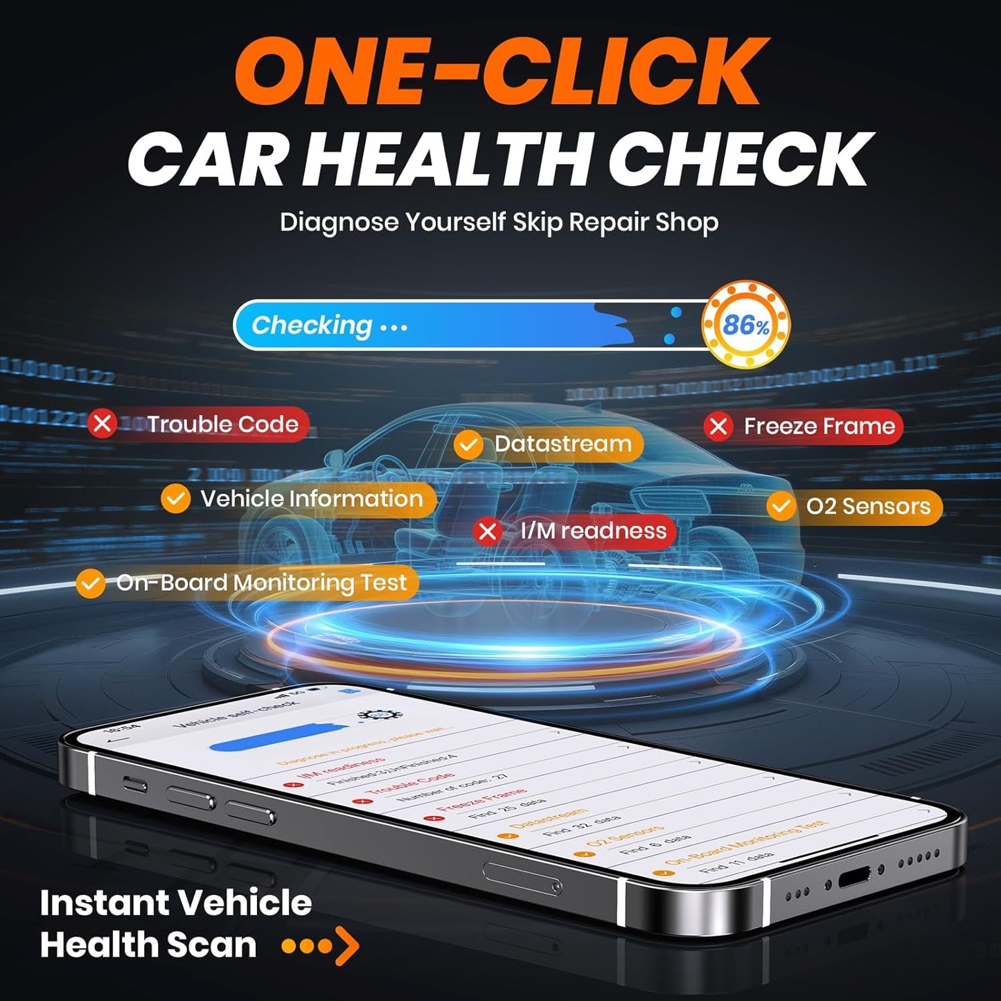 Ancel AD310 Bluetooth OBD2 Scanner & Diagnostic Code Reader