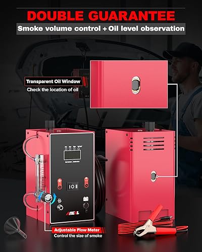 Ancel L300 Automotive Smoke Machine Leak Detector – Digital Pressure Gauge EVAP & Vacuum Diagnostic Tester