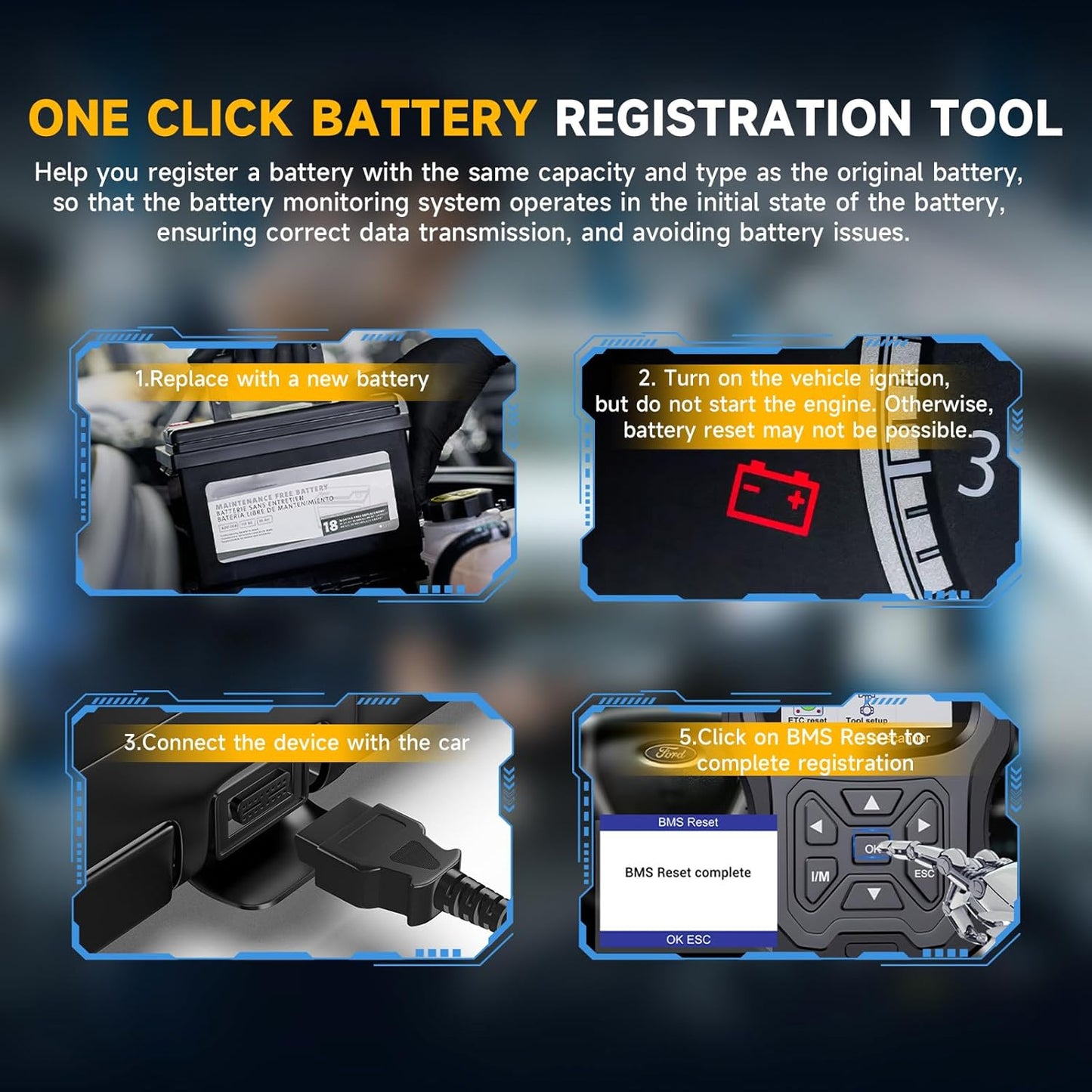Ancel FD700 All-System OBD2 Diagnostic Scanner