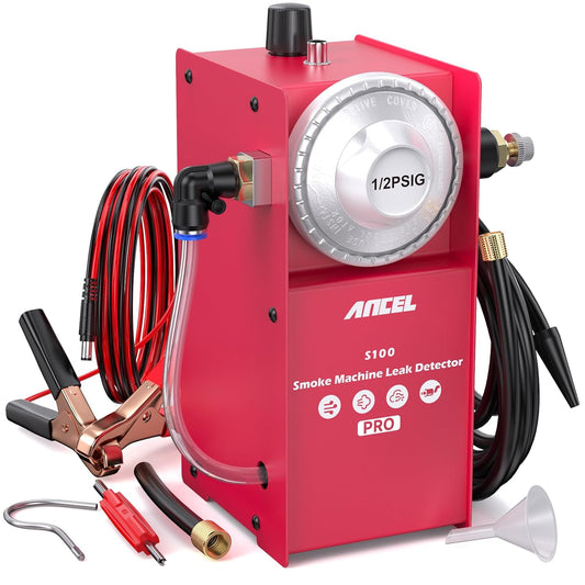 Ancel S100 Automotive EVAP Smoke Machine Leak Detector – 12V Car Vacuum & Intake System Diagnostic Smoke Tester