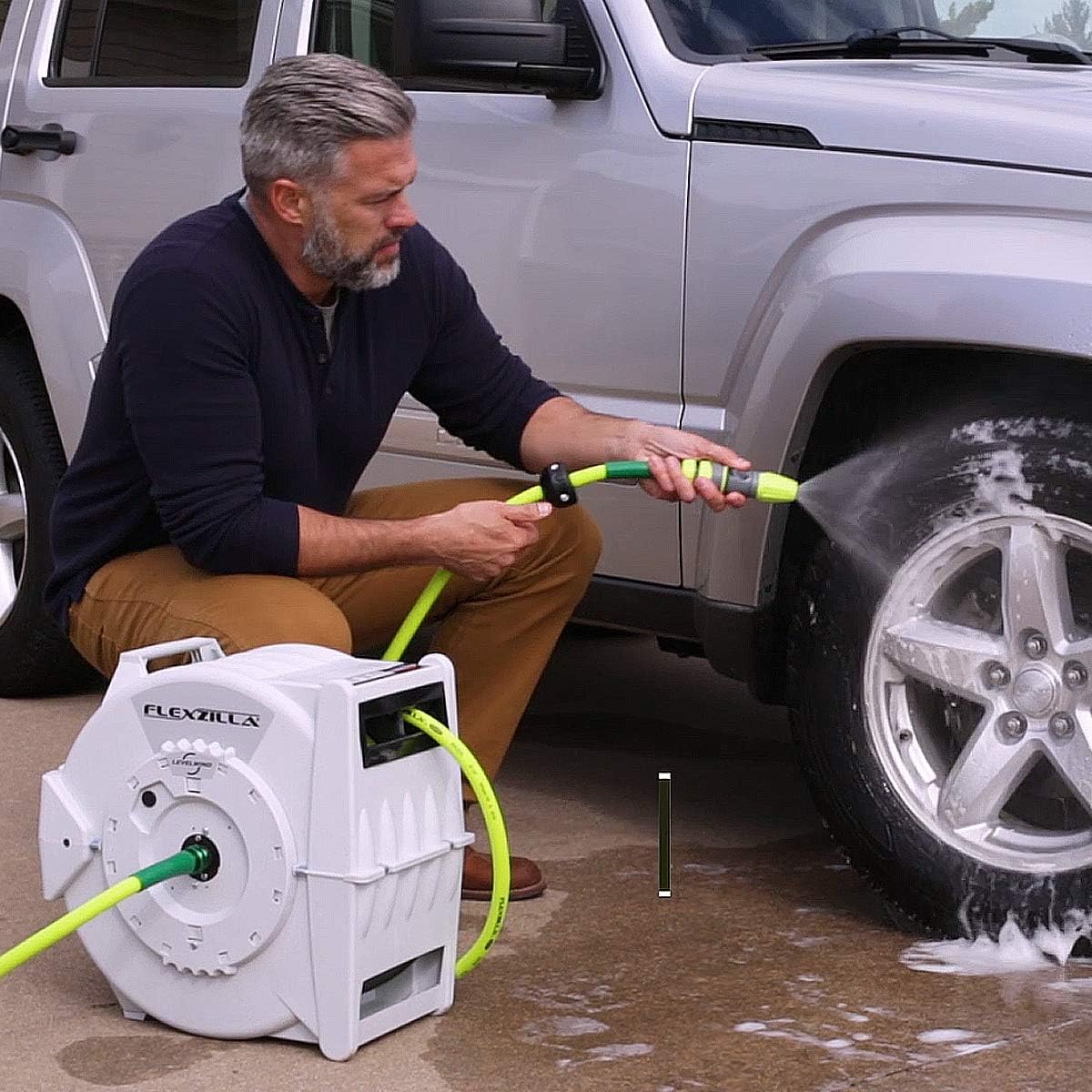 FlexZilla L8340FZ Pro Retractable Water Hose Reel with Levelwind™ Technology, 1/2" x 70'