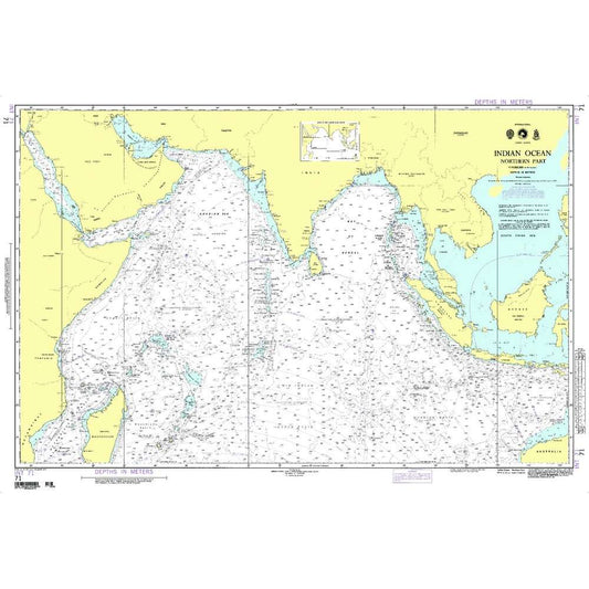 Paradise Clay NGA_71 NGA Chart Indian Ocean Northern Portion