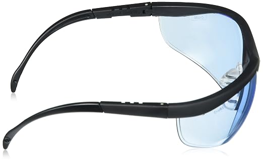 MCR SAFETY KD113 Klondike Black Frame Light Blue Lens Sfty Spec