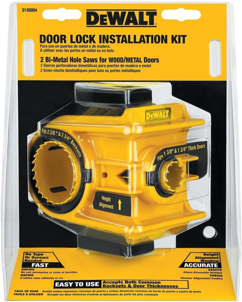 Dewalt D180004 Door Lock Installation Kit