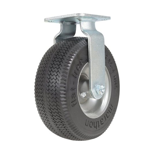 Vestil CST-F-8X3FM-R Flat-Free Rigid Caster 8 In. Diameter x 2 In. Width 275 Lb. Capacity Black/Gray