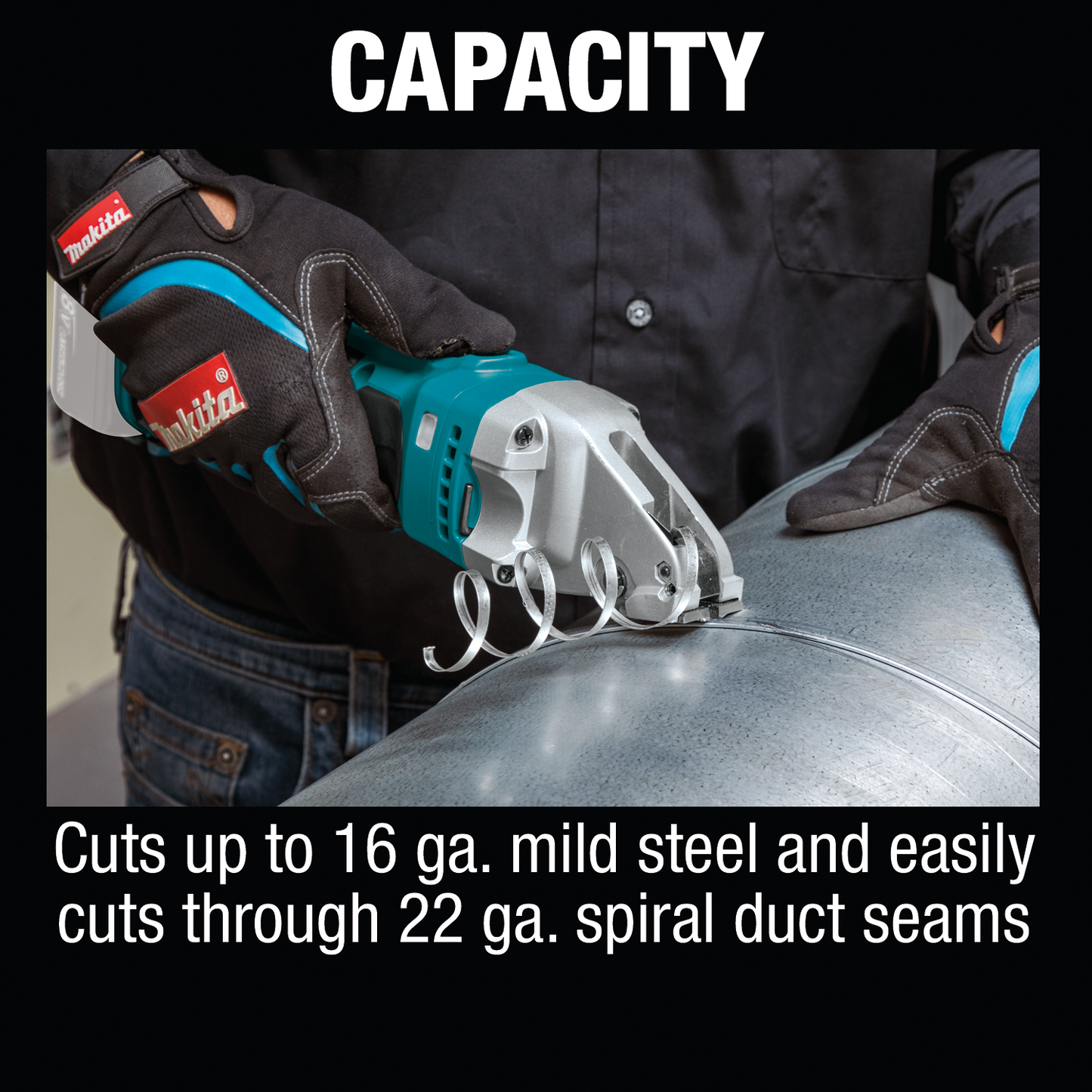 Makita XSJ02Z 18V LXT® Lithium‘Ion Cordless 16 Gauge Compact Straight Shear, Tool Only