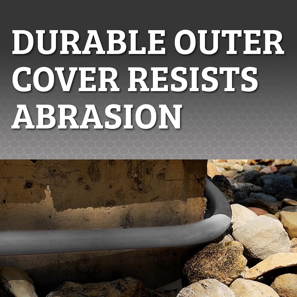 Colors HFZC575GYS-E SwivelGrip® Garden Hose, 5/8" x 75', 3/4" - 11 1/2 GHT Fittings, Slate Grey