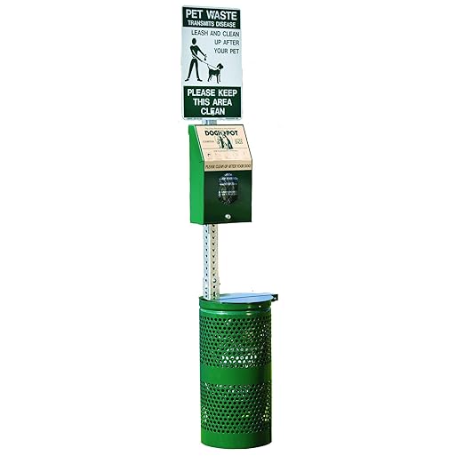 Dogipot 1003HPA-L All Aluminum Header Pak Dogipot® Pet Station - Forest Green