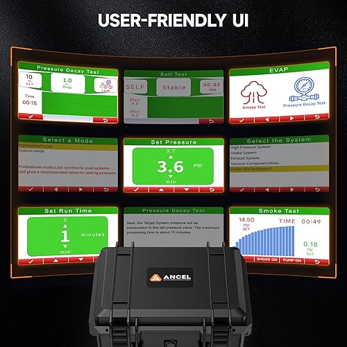Ancel L8000 Automotive Smoke Machine Leak Detector – Dual Mode EVAP & Turbo System Diagnostic Tester