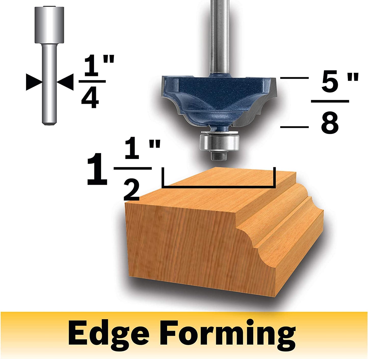 Bosch 85581MC 1-1/2 In. X 5/8 In. Carbide-Tipped Classical Router Bit