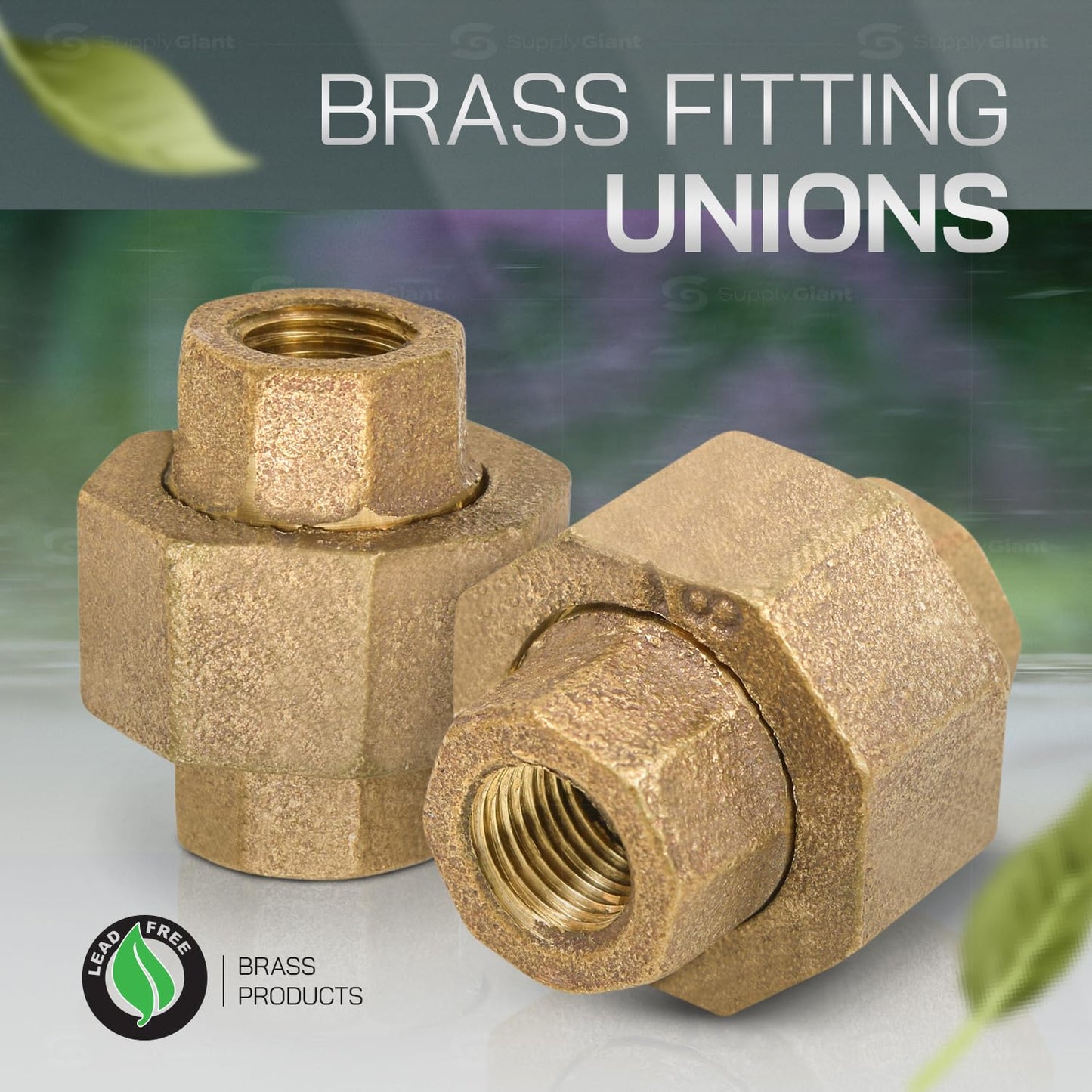 Everflow PPMU0034-NL 0.75 Lead Free Union, P x MPT, 3/4'' x 3/4''