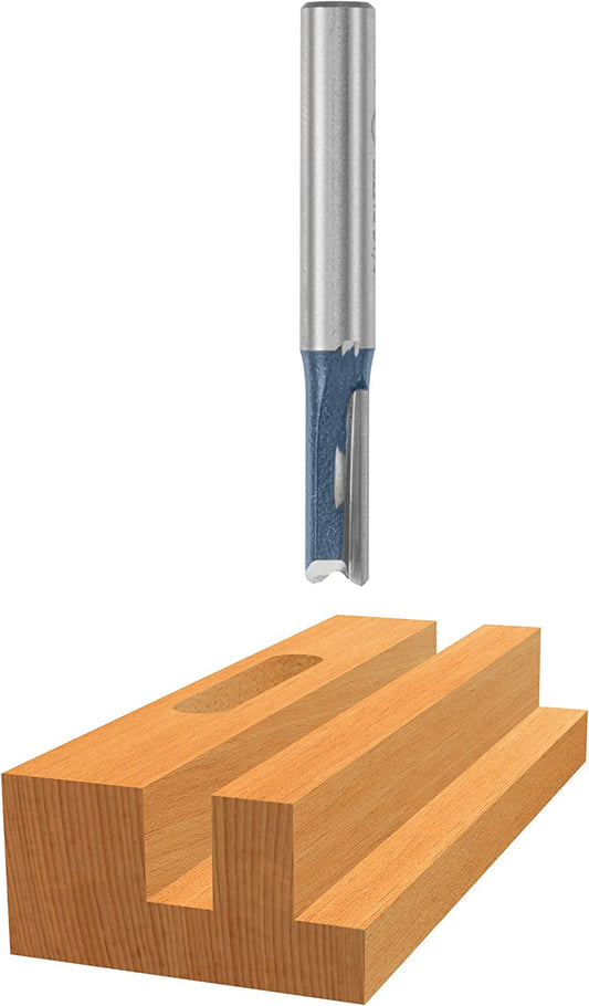 Bosch 85459M 1/4 In. X 1 In. Carbide Tipped 2-Flute Straight Bit