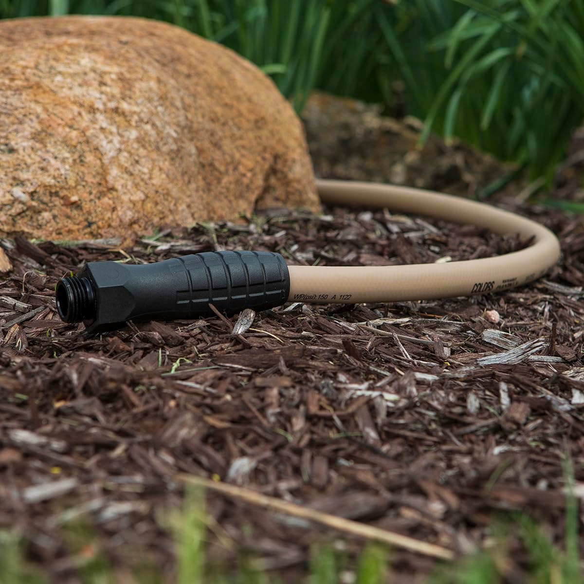 Colors HFZC525BRS-E SwivelGrip® Garden Hose, 5/8" x 25', 3/4" - 11 1/2 GHT Fittings, Brown Mulch