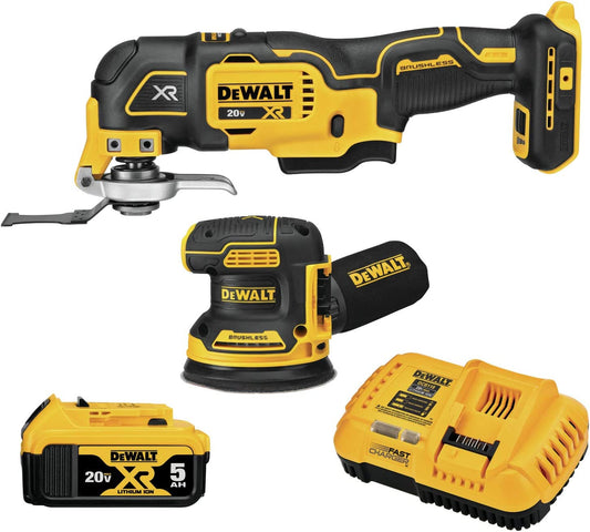 Dewalt DCK202P1 20V Max* Xr® Brushless Cordless 2-Tool Woodworking Kit (Sheet Sander & Multi-Tool)