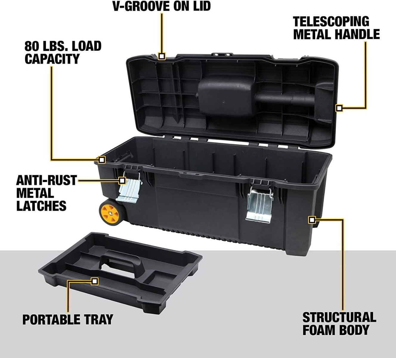 Dewalt DWST28100 28" Tool Box On Wheels