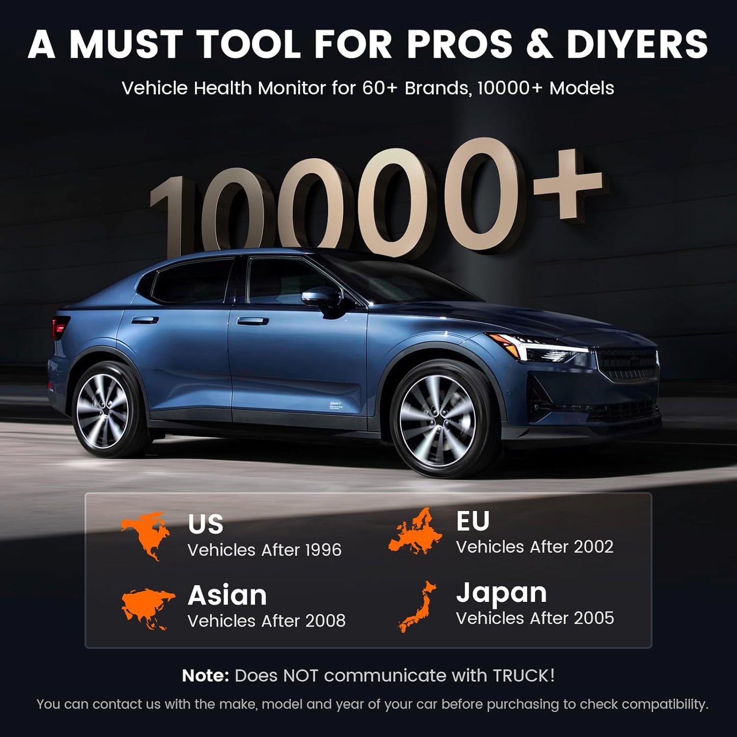 Ancel FX2000 4-System Automotive OBD2 Diagnostic Scanner