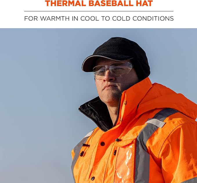 Ergodyne 16965 N-Ferno 6807 Winter Baseball Cap with Ear Flaps