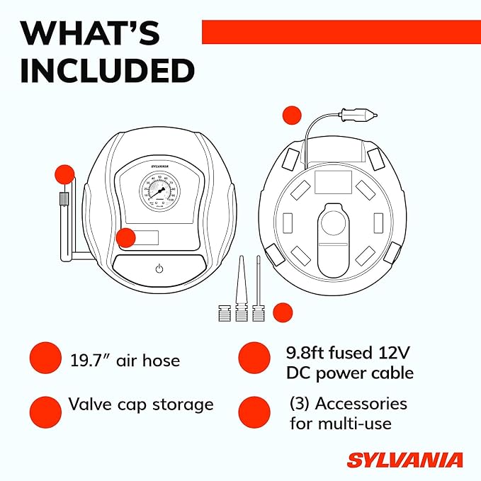 Sylvania Automotive 34158 Sylvania Basic Portable Tire Inflator