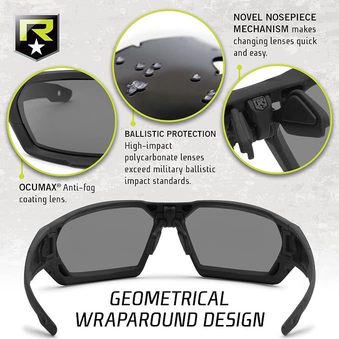 Revision Military 4-0750-0210 Shadowstrike Ballistic Sunglasses - Vermillion Deluxe Kit