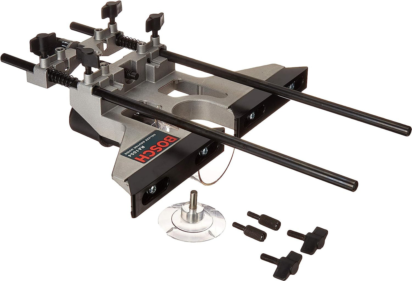 Bosch RA1054 Deluxe Router Guide W/10 Mm Rods & 100 Mm Rod Spacing