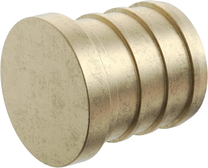 Jones Stephens C76067LF 1" F1807 Brass PEX Plug, Bag of 50