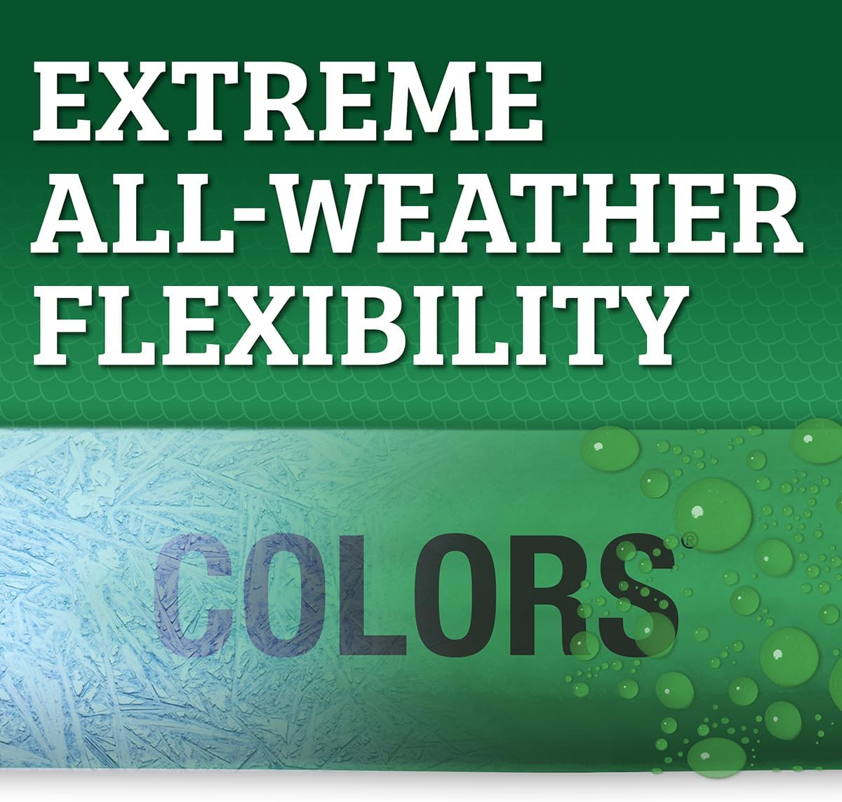 Colors HFZC510GR-E Std Grip Garden Hose 5/8" x 10' 3/4" - 11 1/2 GHT Fittings, Forest Green