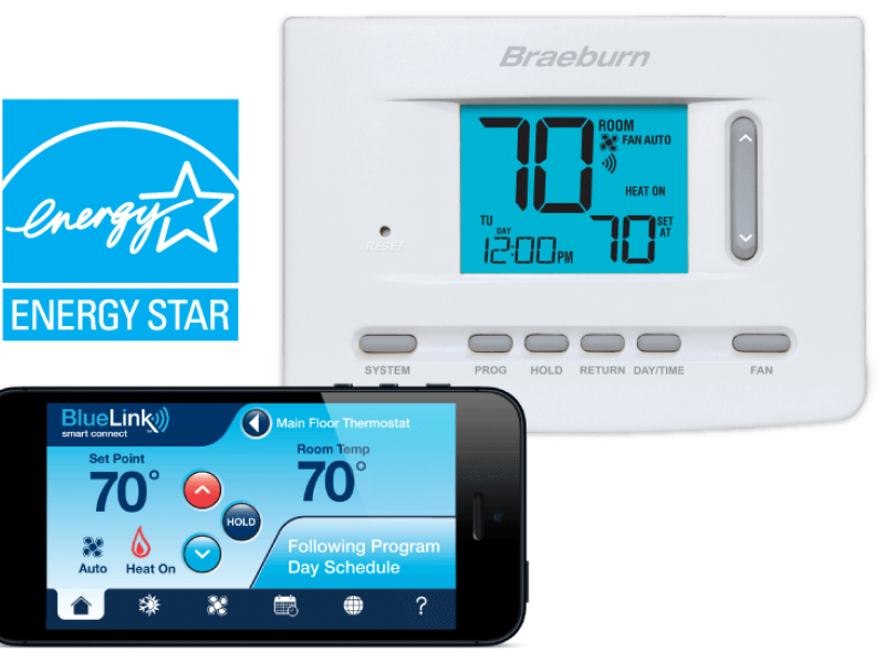 Braeburn 7205 Universal Smart Wi-Fi Programmable Thermostat 3H / 2C