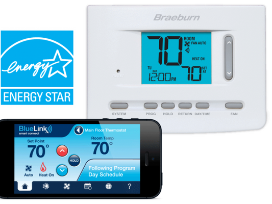 Braeburn 7205 Universal Smart Wi-Fi Programmable Thermostat 3H / 2C