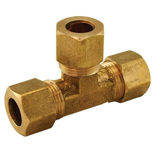 Jones Stephens C74038LF 1/2" Brass Compression Tee