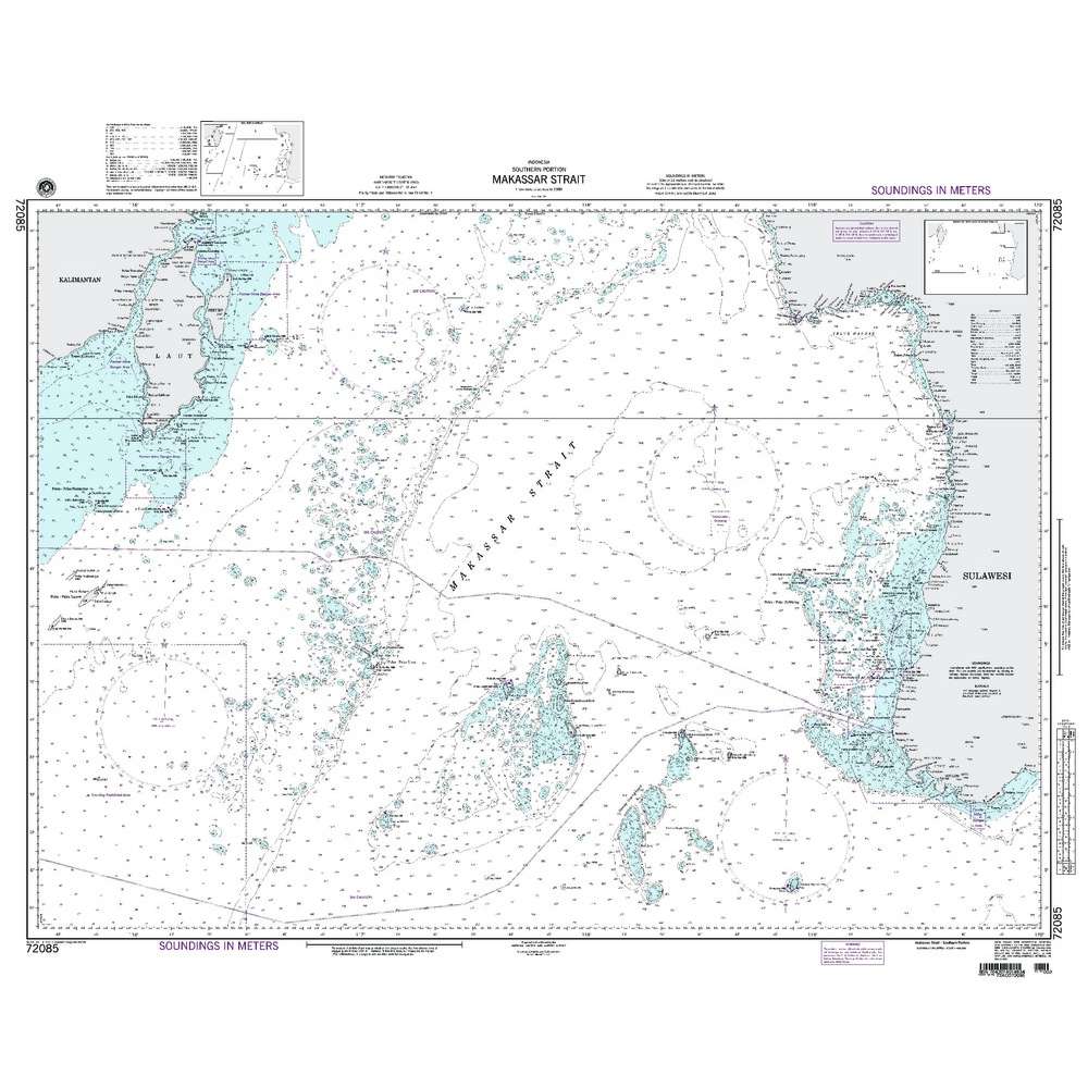 Paradise Clay NGA_72085 NGA Chart Makassar Strait - Southern Portion