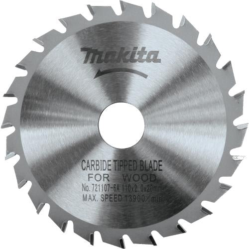 Makita 721107-6A 4‘3/8" 24T Carbide‘Tipped Circular Saw Blade, General Purpose