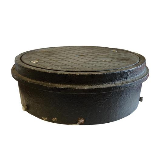 Jones Stephens C33088 6" Heavy Duty Adjustable Access Cover with Cast Iron Cover - 3" Height