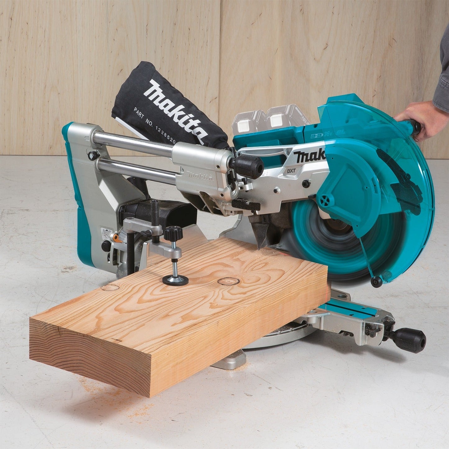 Makita XSL08Z 36V (18V X2) LXT® Brushless 12" Dual‘Bevel Sliding Compound Miter Saw, AWS® Capable and Laser, Tool Only