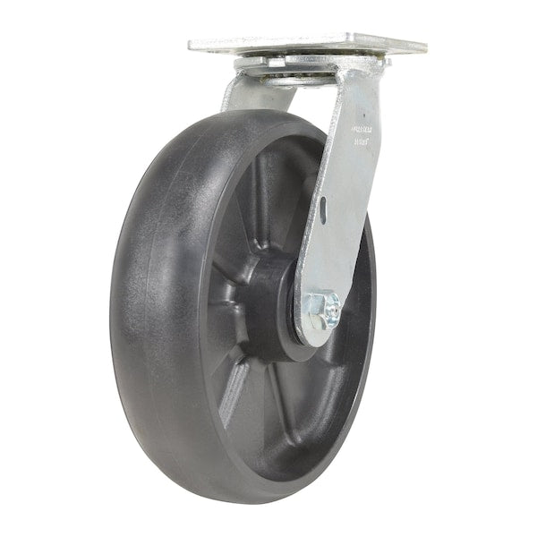 Vestil CST-VE-8X2GFN-S Glass Filled Nylon Swivel Caster 8 In. Diameter x 2 In. Width 1250 Lb. Capacity Black