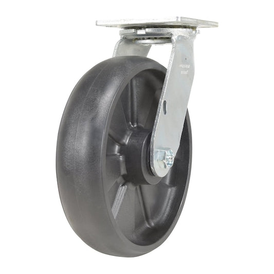 Vestil CST-VE-8X2GFN-S Glass Filled Nylon Swivel Caster 8 In. Diameter x 2 In. Width 1250 Lb. Capacity Black
