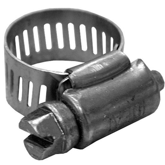 Jones Stephens G16012 1/2" - 1-1/4" Gear Clamp with 1/2" Band, All Stainless, Box of 100